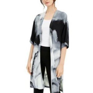 Petites Printed Cardigan, GRAY, Size M